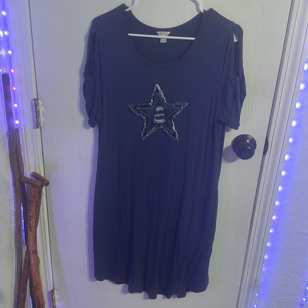 Blue star dress